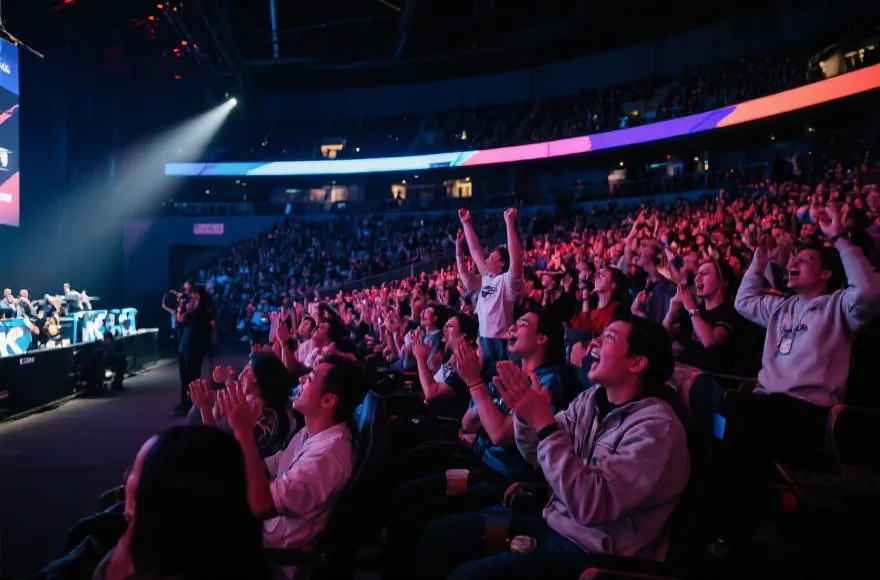 LCK赛事现场氛围示意图
